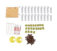 Culnflun Queen Rearing Grafting Kit, Plastic Bee Cultivating Tool with 110 Hole Cell Cups for Beekeeping Garden Patio Supplies