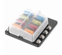 Culnflun Questa scatola a 8 vie è dotata di lama standard da 10 A, 15 A, 20 A, 25 A e 30 A e utilizza terminali con dado a vite per garantire una connessione stabile e salda per l'