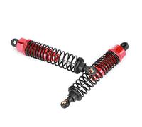 Culnflun RC Car Shock Struts Damper, 2pcs Metal Red Shock Struts Damper, for 1/10 RC Car Model Accessory 60MM 85MM 100MM (100MM)