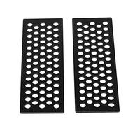 Culnflun RC Crawler Sand Ladder Lightweight Durable Aluminum Recovery Board Ramp Tool for Tamiya CC01 D90 D110 TF2 4 RC Car Black Silver 2pcs Set (Black)
