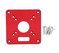 Culnflun Router Table Inserisci piastra in lega di alluminio 6061 Ossidazione anodica Incisione del router Tavola piastra per hobbisti per la lavorazione del legno