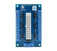 Culnflun Scheda breakout alimentatore ATX 24 20 pin, modulo adattatore di alimentazione PC con interruttore on/off e indicatori LED per 12 V 5 V 3,3 V con terminali a vite 16 A e