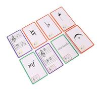 Culnflun Schede musicali flash per l'apprendimento del pianoforte, 50 carte per appunti codificate a colori su entrambi i lati, materiale cartaceo per aule di musica