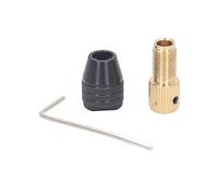 Culnflun Set di mandrini per trapano, utensile rotante per mandrino per trapano a 3 griffe, set di chiavi esagonali con asta di prolunga per pinza autoserrante, per trapani (Foro da 2,0 mm)