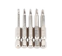 Culnflun Set di pezzi del cacciavite a testa a triangolo, 5pcs 1/4 pollice gambo esagonale S2 in acciaio magnetico TA1.8 TA2.0 TA2.3 TA2.7 TA3.0 per gli utensili a cor dei cac