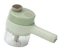 Culnflun Set Tagliaverdure Elettrico, Tritatutto Manuale 4 in 1 per Verdure, Affettatrice Pelapatate per Cottura in Acciaio Inossidabile 21x10x8 cm