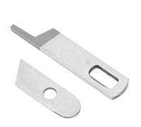 Culnflun Sewing Machine Blade, Serger Overlock Sewing Machine Blades Upper and Lower Knife Set MultiFunction Household Overlocker Upper 412585 Lower Knife 550449