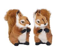 Culnflun Simulazione di scoiattolo, peluche grande e realistico, animale di peluche, per decorazioni per la casa e regali per bambini