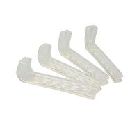 Culnflun Skate Guards, coperture della lama del pattinaggio del ghiaccio portatile, hockey del protettore della lama del pattino regolabile, pattini da ghiaccio per la maggior parte delle lame (Clear)