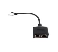 Culnflun Splitter Ethernet da 1 a 2 porte, cavo adattatore Ethernet splitter di rete RJ45 per ufficio domestico, una porta funziona alla volta