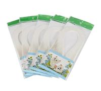 Culnflun Strisce di quielling di carta, 600 strisce 0,12 "Larghezza 15,3" Lunghezza Craft Craft Origami Paper per progetti artistici decorativi fatti a mano Attività in classe (Bianco)