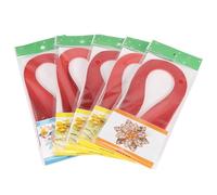 Culnflun Strisce di quielling di carta, 600 strisce 0,12 "Larghezza 15,3" Lunghezza Craft Craft Origami Paper per progetti artistici decorativi fatti a mano Attività in classe (Rosso)