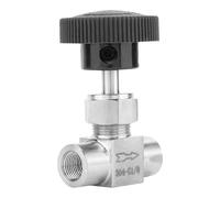 Culnflun Strong BSPP femmina Valvola a sfera inossibile 304 Regolazione del flusso d'acqua dell'olio (black)