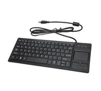 Culnflun Tastiera con trackpad con Tastiera a Tocco Mini compatta Ultra Sottile cablata con Funzione hub per ABS industriali ABS 12.2 x 4,53 x 0,47 Pollici