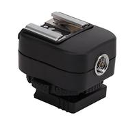 Culnflun TF-334 Hot Shoe Adapter with Extra PC Sync Connection Port, Integrated PC Terminal for A73 Camera Flash Studio Light Strobes or Other Accessories