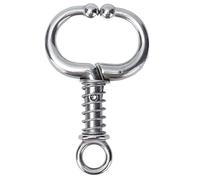 Culnflun U - Shaped Metal Cattle Nose Ring, Stainless Steel Cattle Nose Ring with Spring, Self Piercing Bull Clamp for Farm livestock, Anti Rust Restraint Tool for Cows (S)