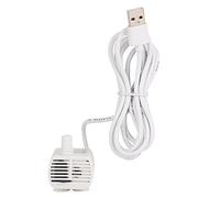 Culnflun USB Mini pompa della pompa dell'acqua sommergibile a basso rumore Risparmio di energia per il serbatoio del pesce Dispenser di acqua per animali domestici bianchi