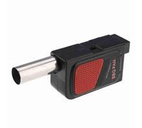 Culnflun Ventilatore elettrico per fuoco, ventilatore per barbecue, lunghezza del tubo da 2,32 pollici Avviamento fuoco con controllo delle scintille della polvere per campeggio al