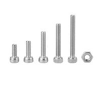 Culnflun Viti e di con tappo per presa esagono e di impostati 210pcs M2.5 Kit di assortimento SS304 in acciaio inossibile per costruzione industriale e elettrodomestici ha