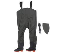Culnflun Wader torace di boot afoot, a prova d'acqua leggera durevole in PVC Pantaloni pesca per pesca per uomini che pescano acqua Works Works Green Dimensioni 42/43 (42)
