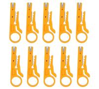 Culnflun Wire Stripper, strumento di crimpaggio cavo pinza per crimper 10pcs mini crimper a mano multiplo per elettrodomestici assesabile in acciaio inossidabile giallo in acciaio