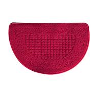 Culnflun Zerbini a Mezza Luna per Interni, Zerbino a Semicerchio Tappetino a Semicerchio Trappola per la Polvere Fibra di Poliestere Forte Assorbimento Antiscivolo per Esterni (48 * 78 cm)