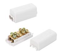 Culnflun ZK-1310 Splitter Principale Ad Alta Potenza 2Pcs, 1000V 80A 1 in e 2 out T Tipo Connettore, Blocco Terminale per Cablaggio Dell'interruttore, Cablaggio Del Contatore Elettrico