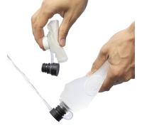 CuloClean - Bidet portatile con bottiglia flessibile (500 ml), ideale per viaggi, escursioni, toilette o campeggio, ultraleggero (34 g), include CuloClean (nero), bottiglia flessibile e gancio