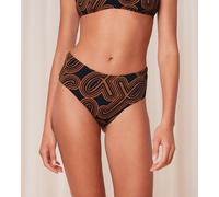 Culotte alta per bikini Flex Smart Summer Nero L Fantasia