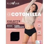 Cotonella 1 Pezzo di Period Panties ADB63 Coulotte da Ciclo Mestruale Flusso Abbondante, Donna Nero 6/XXL