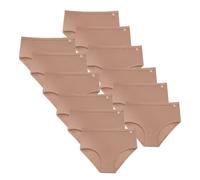 Culotte Donna Mutande a Vita Alta 6-9-12 Slip Bianco Nero Pelle con Fascia in Vita e Girogamba Morbido Cotone e Modal di Qualità M1796 Intimo Pratico Comodo, Benessere dalla M alle Taglie Forti