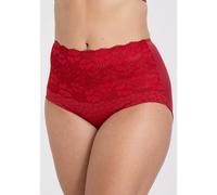 Culotte effetto ventre piatto Jacquard Lace Rosso 50 (IT) - 46 (FR) Tinta unita