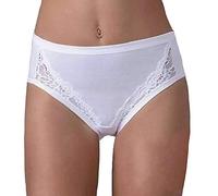 Culotte in Modal con Pizzo Emy Donna Art. 1988 (6pz) (6, Bianco)