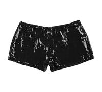 Culotte Leopardata Brillantinata Eleganti Pantaloncini Glitter Donna Slim Fit Sexy Shorts con Paillettes, Elasticizzati in Vita Corta, Pantaloni Corti Y2K Streetwear alla Moda