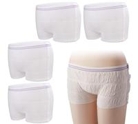 Culotte Post-Parto In Tessuto Elastico, 4 Pezzi Mutandine a Rete Post Parto, Mutanda Premaman comode per I Tuoi assorbenti Dopo la Nascita Perfetto Pure per Il Taglio cesoico, Lavabili