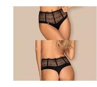 CULOTTE SLIP MUTANDINE MUTANDE SEXY LINGERIE INTIMO DONNA HOT NERO L XL EROTICO