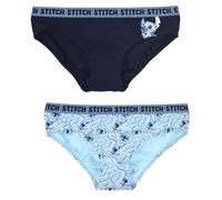 Culotte Stitch Disney Set 2 Pezzi Mutandine da Donna Slip Intimo per Adulto in Cotone (IT, Testo, S, Regular, Regular, Standard, Multicolore)