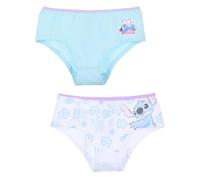 Culotte Stitch Disney Set 2 Pezzi Mutandine Slip Intimo per Bambini 100% Cotone