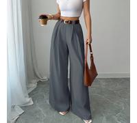 Culottes casual in vita alta di colore albicocca, stile elegante adatto per uso quotidiano e da lavoro, stagione di laurea, festival di musica vintage, derby, Giorno dell'Indipendenza L,M,S,XLColore u