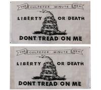 Culpeper Libertà Morte Bianco 150D Tessuto Poly Nylon Double Sided 3x5 3'x5'