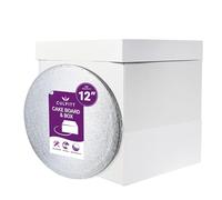 Culpitt 30,5 x 40,6 cm extra alto Cake Box & Cake Board Set | 30,5 cm Cake Drum, Cake Box e 40,6 cm Cake Box Extension Cards | Trasporto e protezione torta decorata o a più livelli