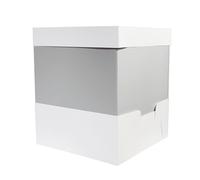 Culpitt Prolunga per scatole per torte da 40,6 cm, altezza 40,6 cm, 40,6 cm, solida estensione per torte impilate e nuziali, cartoncino bianco