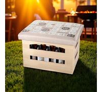 CULT at home Inserto per cassetta di birra - Sedile per cassetta di birra - Cuscino per casse di birra, sgabello per balcone, campeggio, 44 x 34 cm