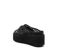 Cult Ciabatta Nera Traforata con Piercing Metallico da Donna - 37