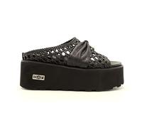 Cult Shoes Ciabatta Donna Traforata con Piercing Metallico Nera 38