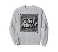 Cult Classic: Non Popolare, Semplicemente Perfetto Amante del Cinema Arte Felpa, Unisex per Adulti, Grigio Melange, XL