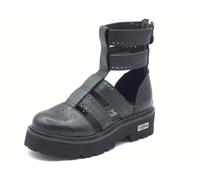 CULT CLW3444100 Slash Mid Black Anfibi aperti per Donna in pelle modello Estivo
