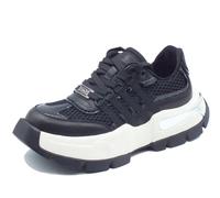 Cult CLW470301 Taylor Black Sneakers per Donna in Pelle e Tessuto Nero (Taglia 37)