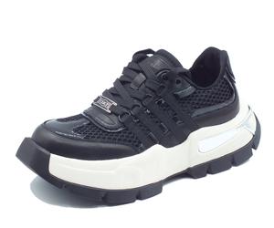 CULT CLW470301 Taylor Black Sneakers per Donna in pelle e tessuto nero
