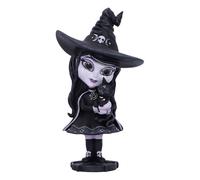 Nemesis Now Cult Cuties Hexara Witch Figurine 15cm, Resin, Black, Cute Witch and